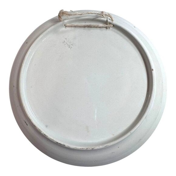 Hand-Painted Italian Ceramic Wall Plate Lighthouse Scene 8” Made In Italy READ - Picture 3 of 7